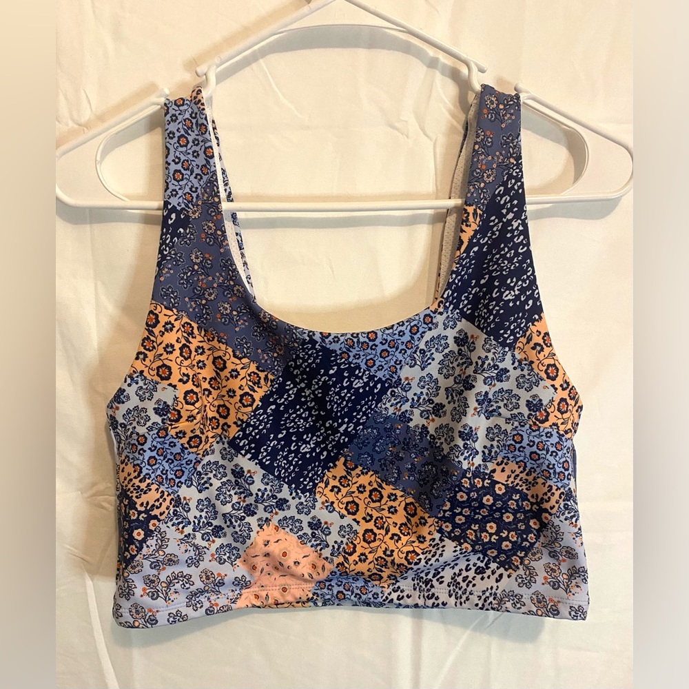 Nanette Lepore Moisture Wicking Patterned Sports Bra Women's M